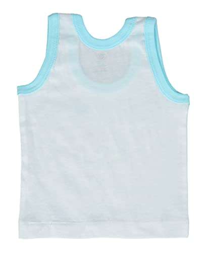 GURU KRIPA BABY PRODUCTS Kids Vest Infants Sando Unisex Sleeveless Regular Fit Undershirts for Boys Girls Hosiery Inner for Baby Cotton Inner Wear Sando Unisex Baby Vest 6-12 Month Pack of 6 White 4