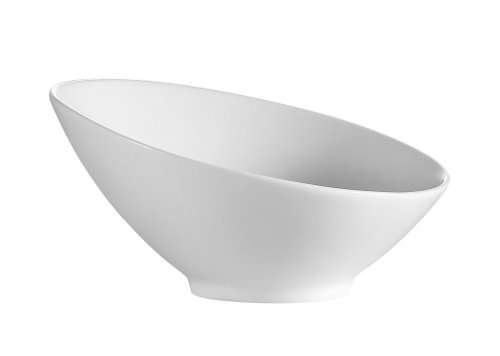 CAC China SHER-B10 Sheer 10-Inch 36-Ounce Bone White Porcelain Salad Bowl, Box of 12 2