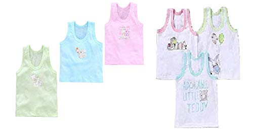 Gilli Shopee Baby Boy & Girls Vest Printed Sleeveless Inner Wear/Baby Baniyan/Vest for Baby Innerwear (3-6 Months) 2