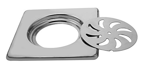Klaxon Stainless Steel Square Bathroom Floor Drain (Chrome) (G0199IT0030) 3