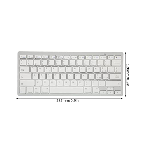 Mini Bluetooth Keyboard, 78 Keys Ultra Slim and Compact Wireless Keyboard, Portable External Keyboard for Laptop Tablet Computer (Italian) 5