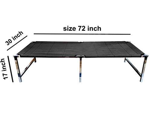 Gitesh Foldable Bed for Sleeping Khatlo Single Folding Platform Bed Portable Bed for Sleeping Beds for Guest Camp Bed (Set of 1 pcs) 3