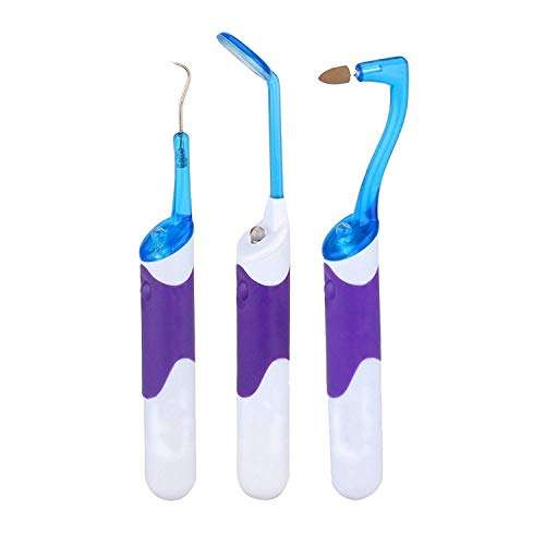 3pcs Premium Tooth Care Kit, Best for Personal Use Deep Cleaning Kit with Tooth Scraper Tooth Mirror Toothpick, LED Tartar Removal Sets for All People 3