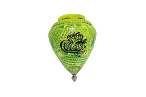 3 Pack Jumbo Cobra Durable Plastic Spin Tops & Metal Tip Made in Mexico - Trompo Mexicano Jumbo Cobra Plßstico Durable & Punta de Metal (Pack of 3 Assorted Colors) 5