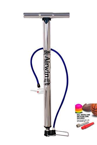 Raj Airwin Stainless Steel High Pressure Air Pump for Car Bike Bicycle Motorcycle Ball and Inflatable Furniture/Toys (Multicolor) 2