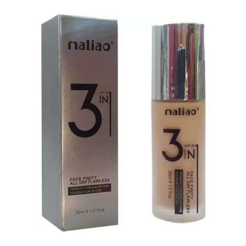 Maliao 3 IN 1 Face Finity All Day Flawless Primer Concealer And Foundation (Shade 04) 3