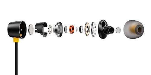 Sachdeal Earphone For ZTE Blade III Pro Universal Earphones Headphone Handsfree Headset Music with 3.5mm Jack Hi-Fi Gaming Sound Music Wired in-line 10mm Powerful Extra Bass Driver and HD Stereo Audio Sound with Mic Volume Control Passive Noise Cancelling Dynamic Ergonomic & Secure-fit Original Best High Sound Quality Earphone R20 A- Black 6