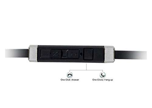 In-Ear Headphone For Lenovo Tab M10 HD Gen 2 In- Ear Headphone | Earphones | Headphone| Handsfree | Headset | Universal Headphone | Wired | MIC | Music | 3.5mm Jack | Calling Function | Earbuds | Microphone| Bass Bost Sound | Flat Wired Earphone| Original Earphone like Performance Best High Quality Sound Earphones Compatible With All Andriod Smartphone, MP3 Players, Mobile, Laptops DX800- Black 5