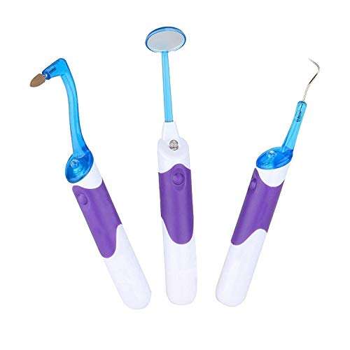 3pcs Premium Tooth Care Kit, Best for Personal Use Deep Cleaning Kit with Tooth Scraper Tooth Mirror Toothpick, LED Tartar Removal Sets for All People 2
