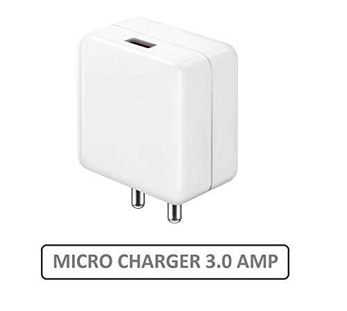 Fast Charger for Samsung Galaxy J7 Prime/ Samsung J7 ( J 7) Prime Charger Adapter Original Like Charger Qualcomm QC 3.0 Quick Charge Adaptive Fast Charging, Rapid, Dash, VOOC, AFC Charger, Fast Hi Speed Power Wall Battery Charger with 1 Meter Micro USB Data Cable(3.0 Amp,DASH, White) 5