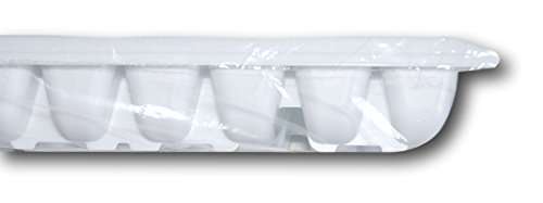 Rubbermaid White Easy Release Ice Cube Tray Set of 2, 12.5'' x 5' 3