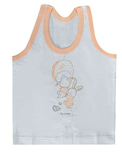 GURU KRIPA BABY PRODUCTS Kids Vest Infants Sando Unisex Sleeveless Regular Fit Undershirts for Boys Girls Hosiery Inner for Baby Cotton Inner Wear Sando Unisex Baby Vest 6-12 Month Pack of 6 White 6