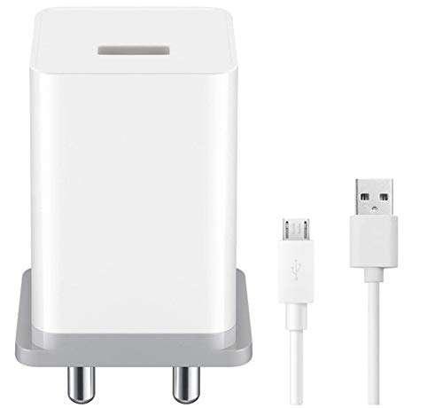 Fast Charger for Coolpad Note 5 Lite / Coolpad Note5 Lite Charger Original Adapter Like Mobile Charger | Power Adapter | Wall Charger | Fast Charger | Android Smartphone Charger | With 1 Meter Micro USB Cable Charging Cable Data Cable (2.4 Amp,CC-OPPO, WHITE) 3