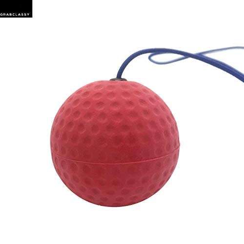 Grab Classy - Boxing Reflex Ball, Reflex Ball with Headband, Punching Ball Fight Ball for Speed Reactions, Punching Speed, Fight Skill and Hand-Eye Coordination (red) 5