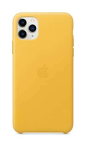 Apple Leather Case (for iPhone 11 Pro Max) - Meyer Lemon 3