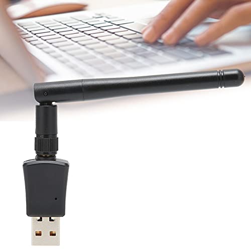WiFi Adapter 600mbps, Wireless Network Adapter, USB 2.0 WiFi Adapter Receiver Network Card 2.4G 5G Dual Band with Antenna, for Desktop Laptop PC 3