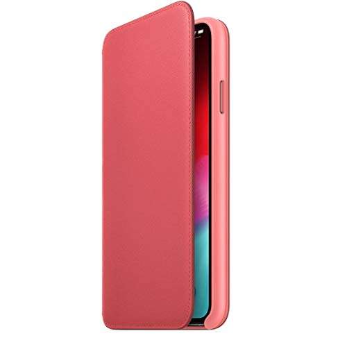 Apple Leather Folio (for iPhone Xs Max) - Peony Pink 3