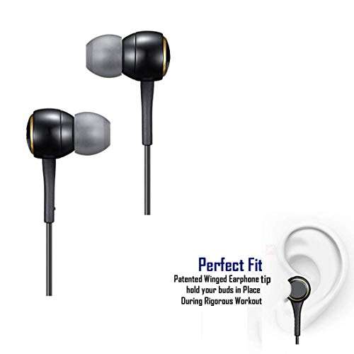 ShopMagics In-Ear Headphones Earphones for Google Pixel 3A / 3 A, Google Pixel 3A XL / 3 A XL, Google Pixel 4A / 4 A, Google Pixel 4A XL / 4 A XL, Google Pixel, Google Pixel XL Earphone Original Like Wired Stereo Deep Bass Head Hands-free Headset Earbud With Built in-line Mic, Call Answer/End Button, Music 3.5mm Aux Audio Jack (R5, Black) 4