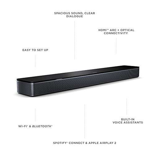 Bose Smart Soundbar 300 Bluetooth Connectivity with Alexa Voice Control Built-In, Black 3