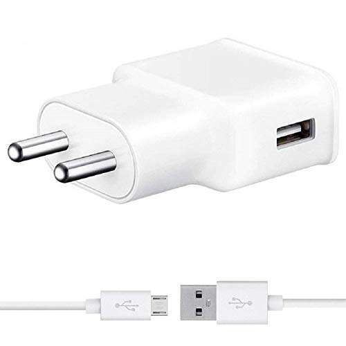 Fast QC Charger For Motorola Moto E4 Plus charger Original Adapter Like Mobile Charger | Power Adapter | Wall Charger | Fast Charger Hi Speed Travel Charger With 1 Meter Micro USB Cable Charging Cable Data Cable ( WHITE ) 2