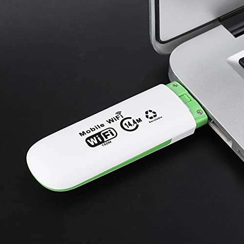 USB 3G WiFi Modem, 3G Mobile Router, USB Dongle Wireless Network Card Portable WiFi Modem WiFi Hotspot WCDMA 14.4Mbps, USB WiFi Dongle Adapter(White) 5