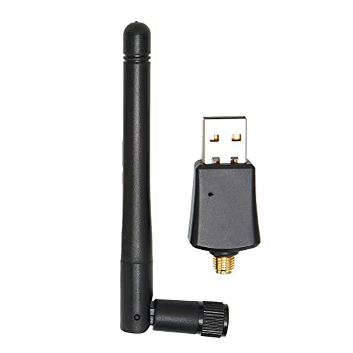WiFi Adapter 600mbps, Wireless Network Adapter, USB 2.0 WiFi Adapter Receiver Network Card 2.4G 5G Dual Band with Antenna, for Desktop Laptop PC 6