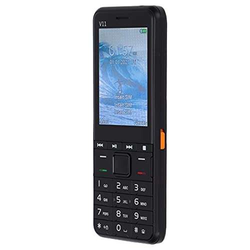 Unlocked Cell Phone, 2G GSM 3 SIM Cards 3 Standby Cell Phone, Backup Mobile Phone, 2.8 Inch Screen, Flashlight, Basic Feature Mobile Phone for Elderly, Kids(Black US Plug) 6