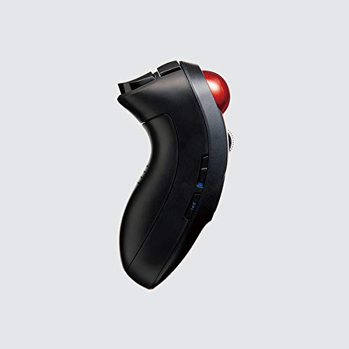 ELECOM Relacon Handheld Trackball Mouse, Thumb Control, 2.4GHz Wirelss, Ergonomic Design, 10-Button Function with Smooth Tracking, Optical Gaming Sensor, Windows11, MacOS (M-RT1DRBK) 6