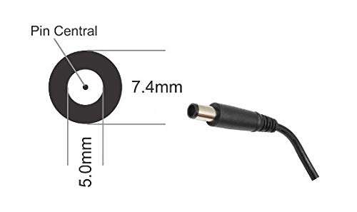 LapCharge Laptop Charger for Dell Vostro Inspiron Latitude Series 2520, 2650, 3300, 3330, 3350 Big Pin 65w 3.34a (Power Cord Included) 4