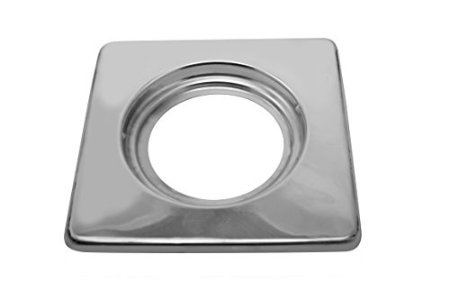 Klaxon Stainless Steel Square Bathroom Floor Drain (Chrome) (G0199IT0030) 4