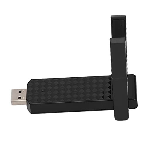 Vbestlife Wireless WiFi Network Card, Dual Band 600Mbps WiFi Network Module Adapter WiFi Card with External Rotating Antenna, for Laptop Desktop 6