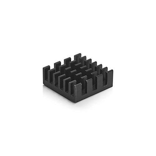 REES52 Heatsink for Raspberry Pi 4 Model B - Pack of 4 PCs - Raspberry Pi heatsink (Black) 6