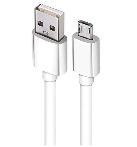 Fast Charging & Data Sync Cable For ZTE Blade Apex 3 USB Cable Original Data Cable Micro USB Fast Charging Cable Sync Cable Quick Charge Cable Speed Upto 3.1Amp High Speed Data Transfer Cable V8 Cable with 1.2m (3.9 ft.) - White 2