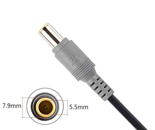 Lapower Compatible Laptop Charger Adapter for Lenovo ThinkPad PA-1650-171, PA-1900-171 65w 3.25a 20v(Power Cord Included) 3