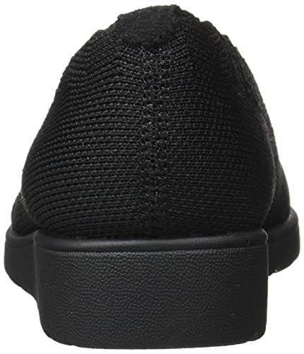 Skechers Modern Comfort Women's Cleo Flex Wedge-Spellbound Ballet Flat, Black/Black, 5 4