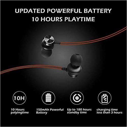 ShopMagics Wireless Bluetooth Headphones Earphones for Micromax Bolt Q336 Earphone Bluetooth Wireless Neckband Flexible In-Ear Headphones Headset With Mic, Extra Deep Bass Hands-Free Call/Music, Sports Earbuds, Sweatproof (JO, Multi) 4
