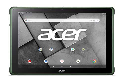 Acer Enduro Urban T1 EUT110A-11A-K24L Rugged Tablet | 10.1" FHD IPS Touch | MediaTek MT8167A CPU | 2GB DDR3L | 32GB eMMC | WiFi-5 | Front 2MP & Rear 5MP Webcam | Hunter Green | Android 10 (Go edition) 2