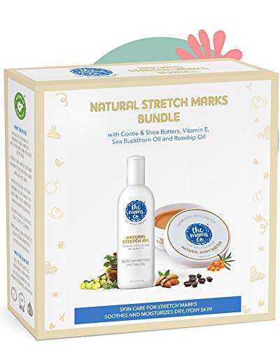 The Moms Co. 24 Hour Skincare Starter Kit, 50 ml and The Moms Co. 7 in 1 Natural Stretch Bio Oil (100ml) and Natural Body Butter (100g) For Preventing Stretch Marks 6