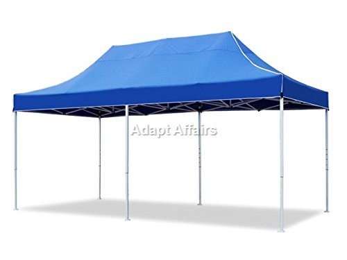 Invezo Gazebo Tent (35 kgs, Blue) with 3 Sided European Covers, Cover Bag, Portable & Foldable/Outdoor/Advertising Gazebo Canopy Tent 2 Mins Installation 4