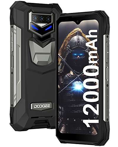 DOOGEE S89 PRO Rugged Smartphone(2022), 12000mAh Massive Battery Android 12 Rugged Phone Unlocked, 65W Fast Charging, 8GB+256GB IP68 Waterproof Cellphone, Night Vision, Breathing Light, NFC, Dual 4G 2