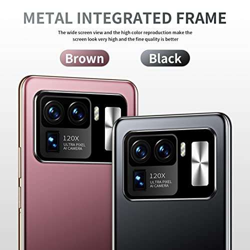 6.1in HD Screen Smartphone, 3G Network Cell Phone 4GB RAM 64GB ROM, Dual SIM, GPS, 8MP Front and 32MP Rear Camera, 4500mAh Battery Mobile Phone(Matte Black) 6