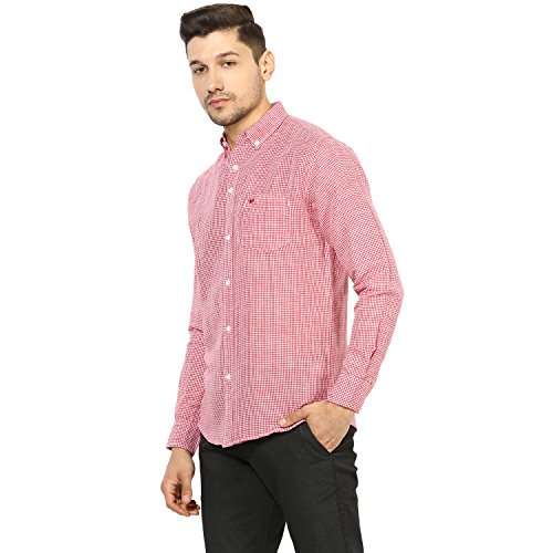 Red Tape Men's Solid Regular fit Casual Shirt (RSF8898A_Red 2XL) 3