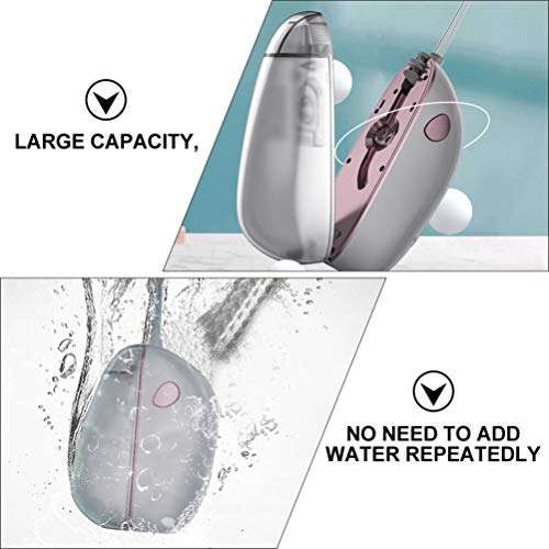 HEALLILY Water Flosser Cordless Oral Irrigator Portable Rechargeable Flosser Oral Irrigator Water Toothpick Teeth Cleaner Irrigator 3