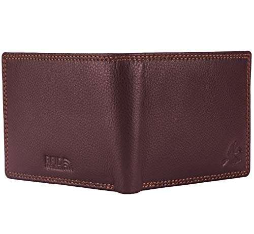 Hornbull Men's Stella Brown Genuine Leather RFID Blocking Wallet 4