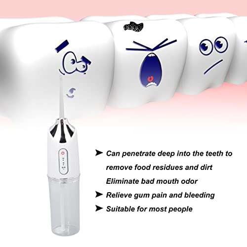 Portable Electric Dental Oral Irrigator, Water Flosser For Teeth, Dental Flosser, Oral Cavity Care White Teeth Cleaning Device 3