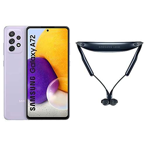 Samsung Galaxy A72 (Violet, 8GB RAM, 128GB Storage) + Samsung Level U2 (Blue)- Original in-Ear Wireless Stereo Headset 2
