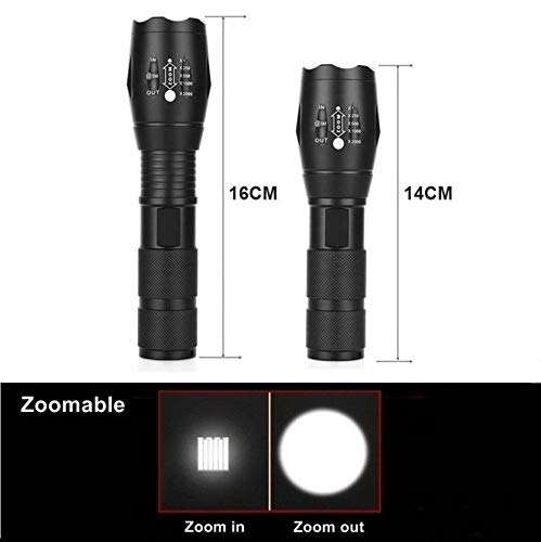 Care 4 zoom able 5 mode led-XML-T 650 Torch  (Black : Rechargeable)t-650 6
