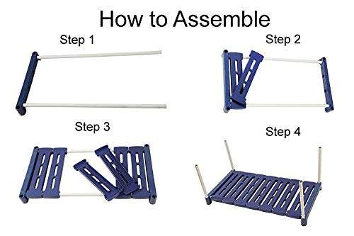 Multi-Purpose Foldable Shoe Rack - 3 Shelves 5