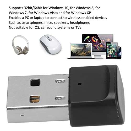 USB Bluetooth Adapter,Bluetooth 5.0 Dongle Receiver for PC Computer Desktop Laptop,Wireless Transfer for Smartphones,Mice,Speakers,Headphones 6