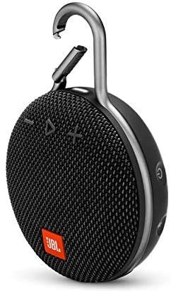 JBL Clip 3 IPX7 Waterproof Portable Bluetooth Speaker Bundle with Deluxe Travel Case (Black) 5